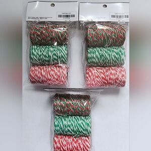 Twine- Red Green White